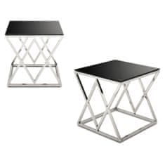 ModernHome Konferenční Stolek Timantti Silver Black 55Cm