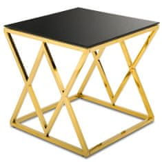 ModernHome Konferenční Stolek Timantti Gold Black 55 Cm