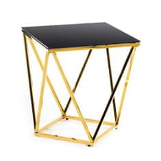 ModernHome Konferenční Stolek Diamanta Gold Black 50 Cm