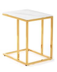 ModernHome Odkládací Stolek Učící Věž Lurus Gold White 40 Cm