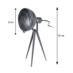 ModernHome Stojací Lampa Loft Šedá 52 Cm