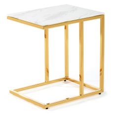 ModernHome Odkládací Stolek Učící Věž Lurus Gold White 40 Cm