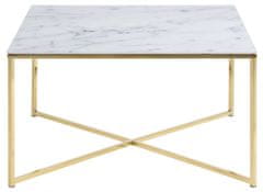 ModernHome Odkládací Stolek Falchetto Gold Marble 80X80 Cm