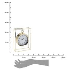 ModernHome Stolní Hodiny Kovové Zlaté