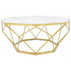 ModernHome Stolik Kawowy Volare Gold White