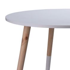 ModernHome Kulatý Dětský Stůl Bílý 60 Cm