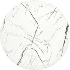 ModernHome Konferenční Stolek Antica White Marble 55 Cm