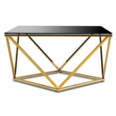 ModernHome Konferenční Stolek Diamanta Gold Black