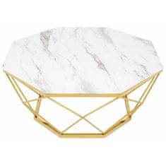 ModernHome Stolik Kawowy Volare Gold White