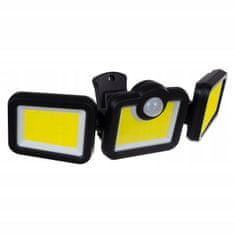 MG Solar Street solární lampa 171 LED COB 36W 3m, černá