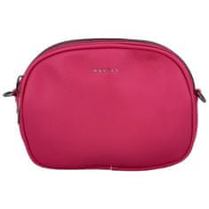 MaxFly Malá trendy koženková crossbody kabelka Jennifer, růžová