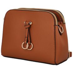 MaxFly Trendy dámská koženková crossbody Emilia , hnědá