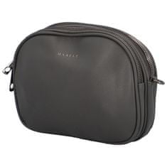 MaxFly Malá trendy koženková crossbody kabelka Jennifer, šedá