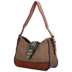 MaxFly Módní dámská koženková crossbody Liana, khaki