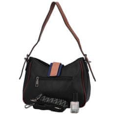 MaxFly Módní dámská koženková crossbody Liana, černá