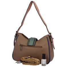 MaxFly Módní dámská koženková crossbody Liana, khaki