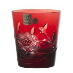 Caesar Crystal Sklenička Rose, barva rubín, objem 250 ml