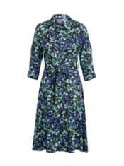 Orsay Zeleno-modré dámské květované košilové šaty 38