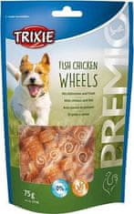 Trixie Premio FISH CHICKEN WHEELS měkká kolečka kuře s rybou 75 g