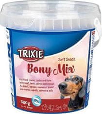 Trixie Soft Snack Bony MIX - hovězí, jehněčí, losos, kuře 500 g