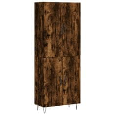 Vidaxl Skříň highboard kouřový dub 69,5 x 34 x 180 cm kompozitní dřevo