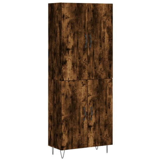 Vidaxl Skříň highboard kouřový dub 69,5 x 34 x 180 cm kompozitní dřevo