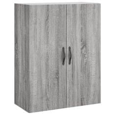 Greatstore Skříň highboard šedá sonoma 69,5 x 34 x 180 cm kompozitní dřevo