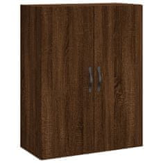 Vidaxl Skříň highboard hnědý dub 69,5 x 34 x 180 cm kompozitní dřevo