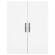 Greatstore Skříň highboard bílá 69,5 x 34 x 180 cm kompozitní dřevo