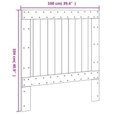 Vidaxl Čelo postele 100 x 104 cm masivní borové dřevo