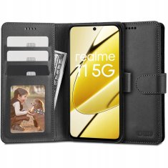 Tech-protect Wallet knížkové pouzdro na Realme 11 5G, černé