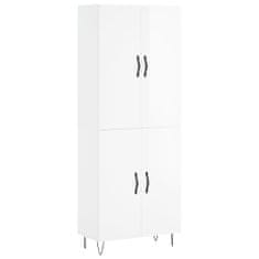 Vidaxl Skříň highboard lesklá bílá 69,5 x 34 x 180 cm kompozitní dřevo