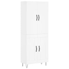 Greatstore Skříň highboard bílá 69,5 x 34 x 180 cm kompozitní dřevo