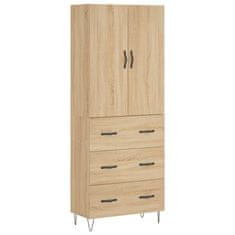 Vidaxl Skříň highboard dub sonoma 69,5 x 34 x 180 cm kompozitní dřevo