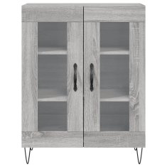 Vidaxl Skříň highboard šedá sonoma 69,5 x 34 x 180 cm kompozitní dřevo