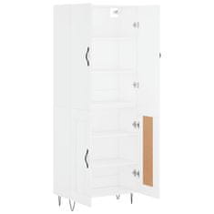 Greatstore Skříň highboard bílá 69,5 x 34 x 180 cm kompozitní dřevo