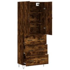 Vidaxl Skříň highboard kouřový dub 69,5 x 34 x 180 cm kompozitní dřevo