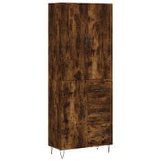 Vidaxl Skříň highboard kouřový dub 69,5 x 34 x 180 cm kompozitní dřevo