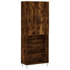 Vidaxl Skříň highboard kouřový dub 69,5 x 34 x 180 cm kompozitní dřevo