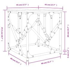 Vidaxl Konferenční stolek dub sonoma 45x45x47,5 cm kompozitní dřevo