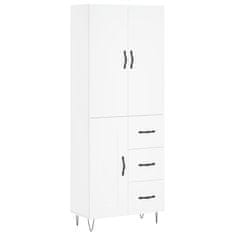 Vidaxl Skříň highboard bílá 69,5 x 34 x 180 cm kompozitní dřevo