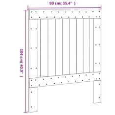 Vidaxl Čelo postele 90 x 104 cm masivní borové dřevo