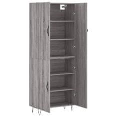 Greatstore Skříň highboard šedá sonoma 69,5 x 34 x 180 cm kompozitní dřevo