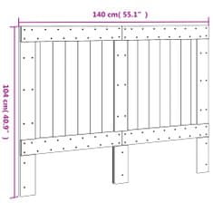 Vidaxl Čelo postele 140 x 104 cm masivní borové dřevo