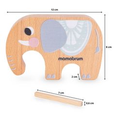 Mamabrum Dřevěná arkádová hra - Elephant