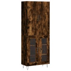 Vidaxl Skříň highboard kouřový dub 69,5 x 34 x 180 cm kompozitní dřevo