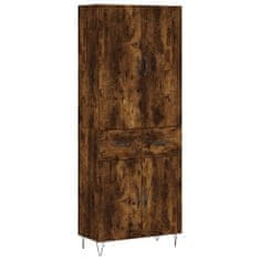 Vidaxl Skříň highboard kouřový dub 69,5 x 34 x 180 cm kompozitní dřevo