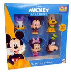 Disney Puzzle a guma na gumování 2v1 - Mickey a Minnie Mouse