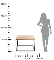 ModernHome Konferenční Stolek Quad 80X80 Cm Industriální