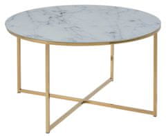 ModernHome Odkládací Stolek Falchetto Gold Marble 80 Cm